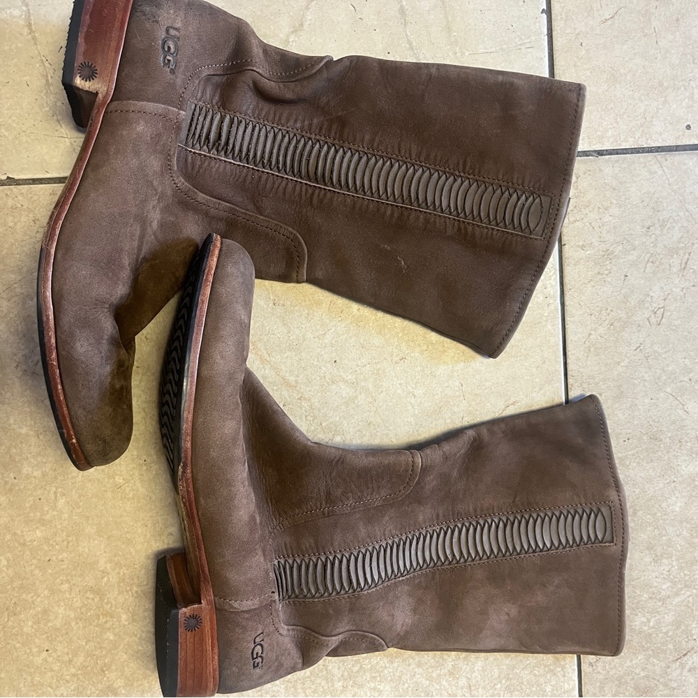 UGG Brown Leather Boots